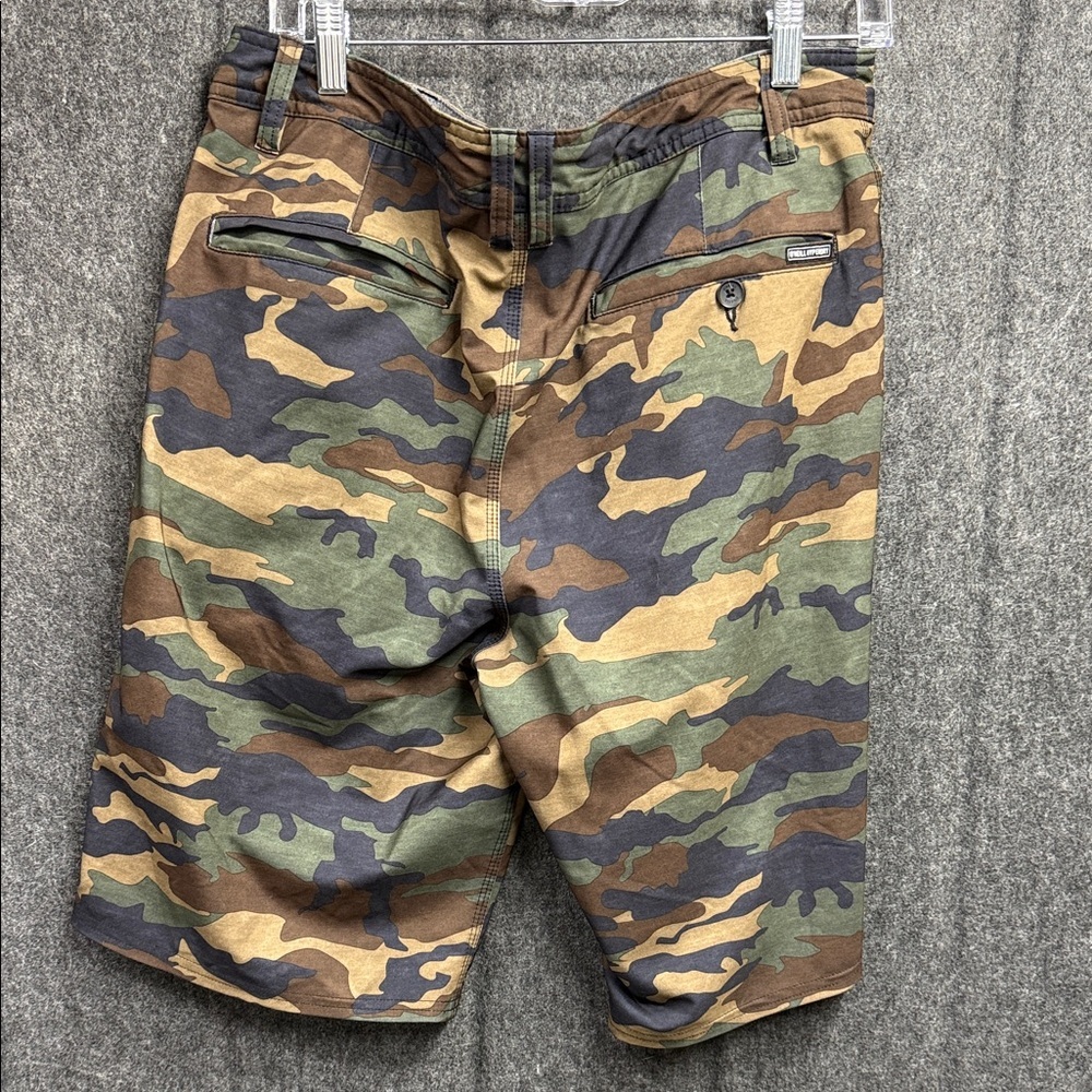O'Neill Men's Green and Brown Cargo Shorts - Picture 3 of 5